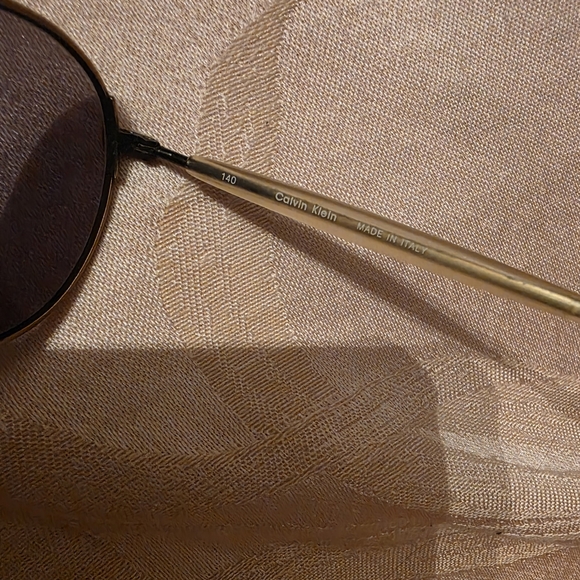 Calvin Klein Gold Sunglasses with Case main image 4